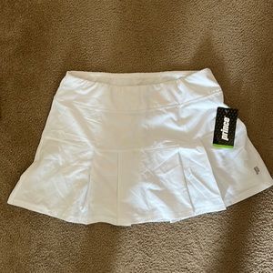 Prince white Pleated Tennis Skirt/Skort Sz Medium - brand new!